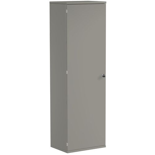 Flügeltürenschrank, Holztüren, Schloß links, 5 Ordnerhöhen, 4 Einlegeböden, 1.920 x 600 x 425 mm (HxBxT), Frontfarbe Ahorn, Korpusfarbe Ahorn