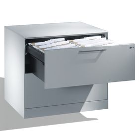 Hängeregistratur, Hängeregisterschrank, Aktenschrank, Büroschrank, DIN A4, 2 Auszüge, 2-bahnig, Farbe wählbar, 698 x 800 x 600 mm (HxBxT)