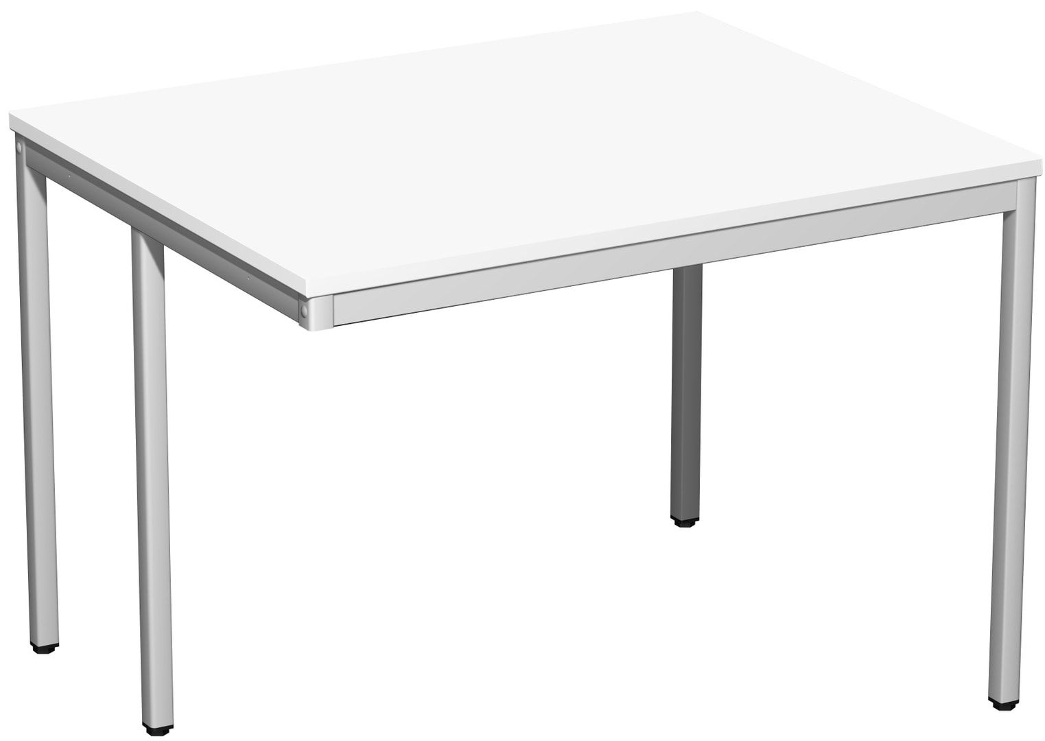 Schreibtisch - 4-Fuß Eco - Bürotisch - 720 x 1.000 x 800 mm (HxBxT) - Gestell lichtgrau - Ahorn