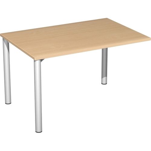 Schreibtisch - 4-Fuß Flex - Bürotisch - 720 x 1.000 x 800 mm (HxBxT) - Gestell anthrazit - Ahorn