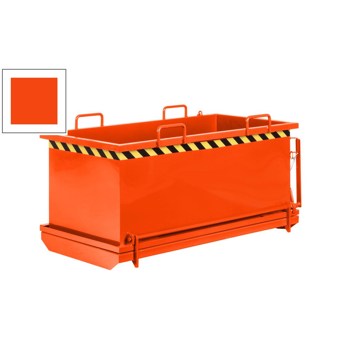 Klappbodenbehälter - 1.000 l Volumen - Traglast 1.250 kg - kranbar - enzianblau