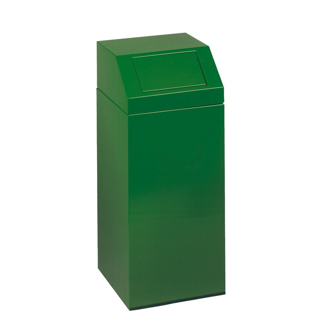 Wertstoffsammler - Volumen 47 l - 790 x 320 x 320 mm (H x B x T) - Farbe antik-silber