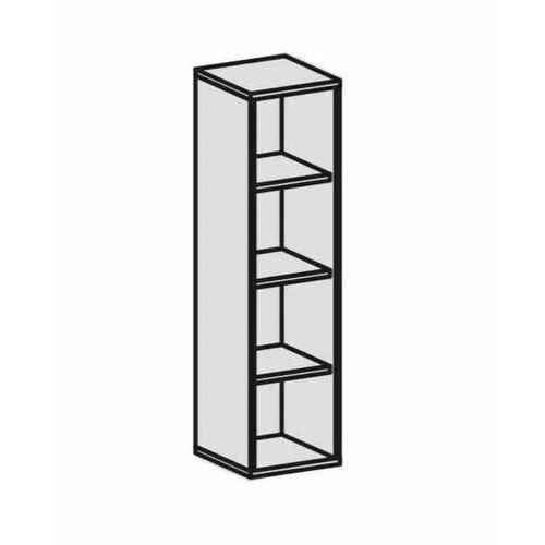 Büroregal, 4 Ordnerhöhen, Metallsockel/Standfüße, Dreischicht-Feinspan, 3 Einlegeböden, 1.536 x 1.000 x 425 mm (HxBxT), Dekor Ahorn