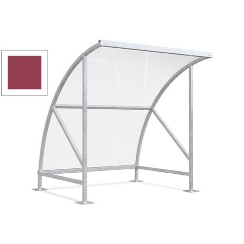 Fahrradunterstand - Fahrradgarage mit Bogendach - Stahl und Kunststoff - 2.290 x 2.090 x 2.100 mm (HxBxT) - Farbe Achatgrau