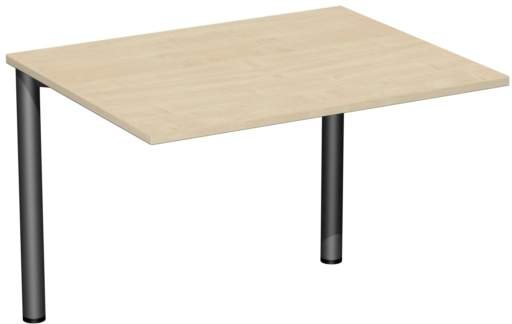 Schreibtisch - 4-Fuß Flex - Bürotisch - 720 x 1.000 x 800 mm (HxBxT) - Gestell anthrazit - Ahorn