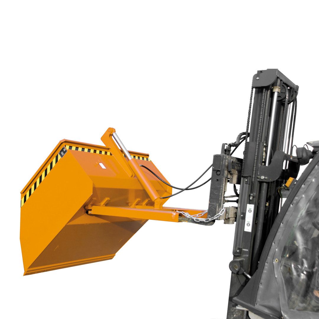 BAUER Staplerschaufel mechanisch - 1.000 l - 2.000 kg - feuerrot