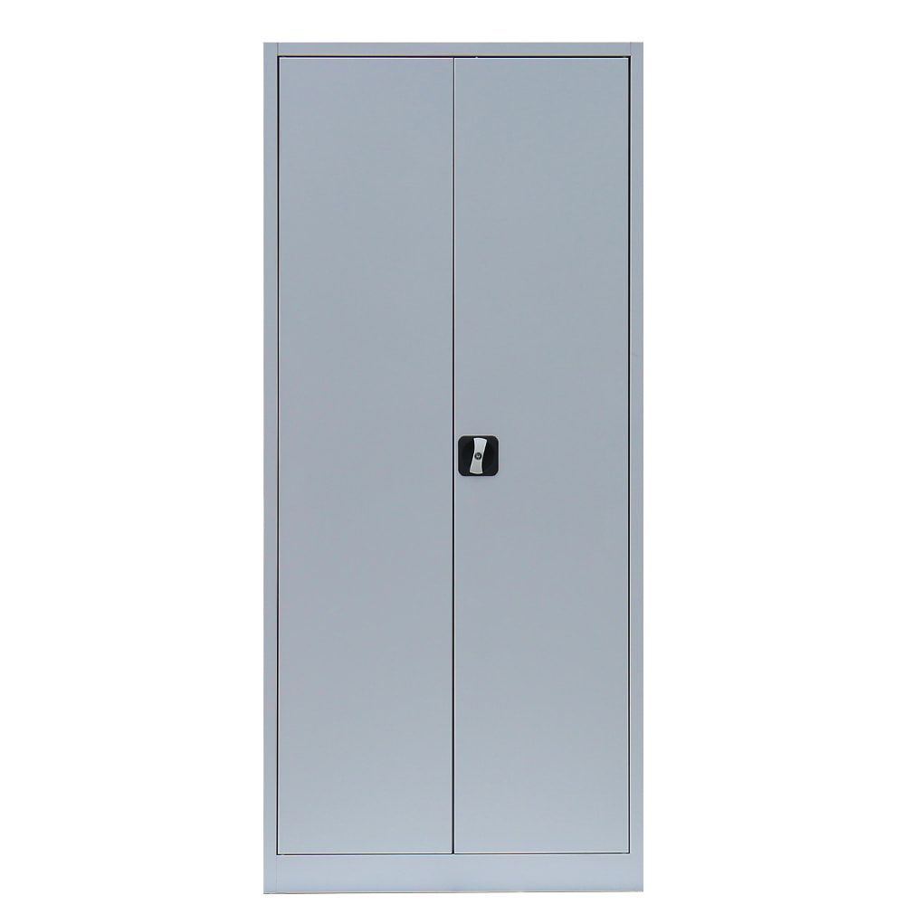 Mehrzweckschrank, Stahlschrank, 2 Abteile, 5 Fächer, 1.800 x 800 x 383 mm (HxBxT), Kleiderstange, Stahl, Korpus: lichtgrau, Front: anthrazitgrau