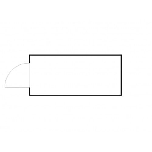 Gefahrstoffcontainer - Gefahrstoffdepot - 2.300 x 5.080 x 2.170 mm (HxBxT) - Auffangvolumen 1.480 l - Doppelflügeltür kurze Seite