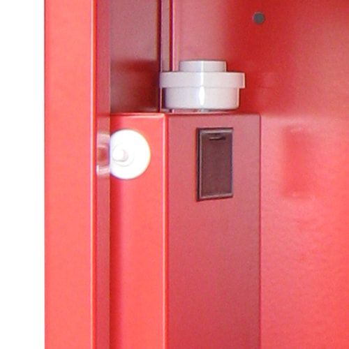 Defibrillatorenschrank mit akustischem Alarm - 400 x 400 x 200 mm (HxBxT) - Sichtfenster - anthrazitgrau