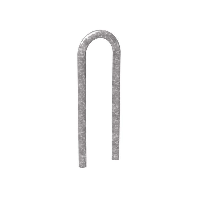Fahrradbügel - Anlehnbügel - Büroklammerform - auf Bodenplatten - 870 x 300 mm (HxB) - Feuerverzinkt