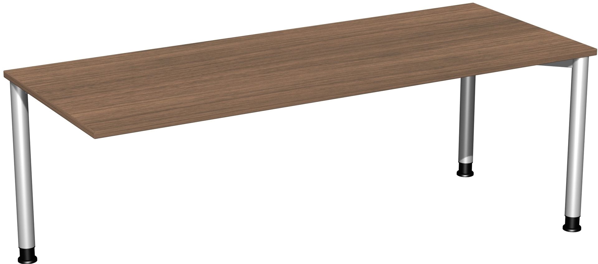 Schreibtisch - 4-Fuß Flex - Bürotisch - Höhe 680-800 mm - 1.000 x 800 mm (BxT) - Gestell anthrazit - Ahorn