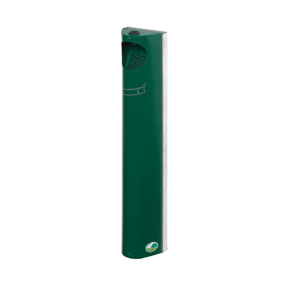 Wandascher - verschließbar - Volumen 4 l - 550 x 110 x 85 mm (HxBxT) - Edelstahl