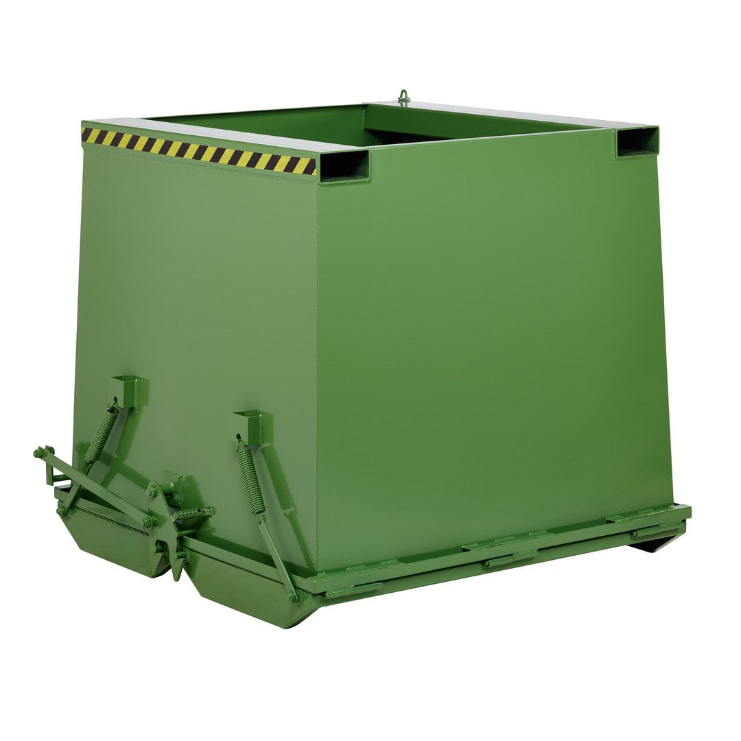 Klappbodenbehälter - 1.000 l Volumen - Traglast 2.000 kg - enzianblau