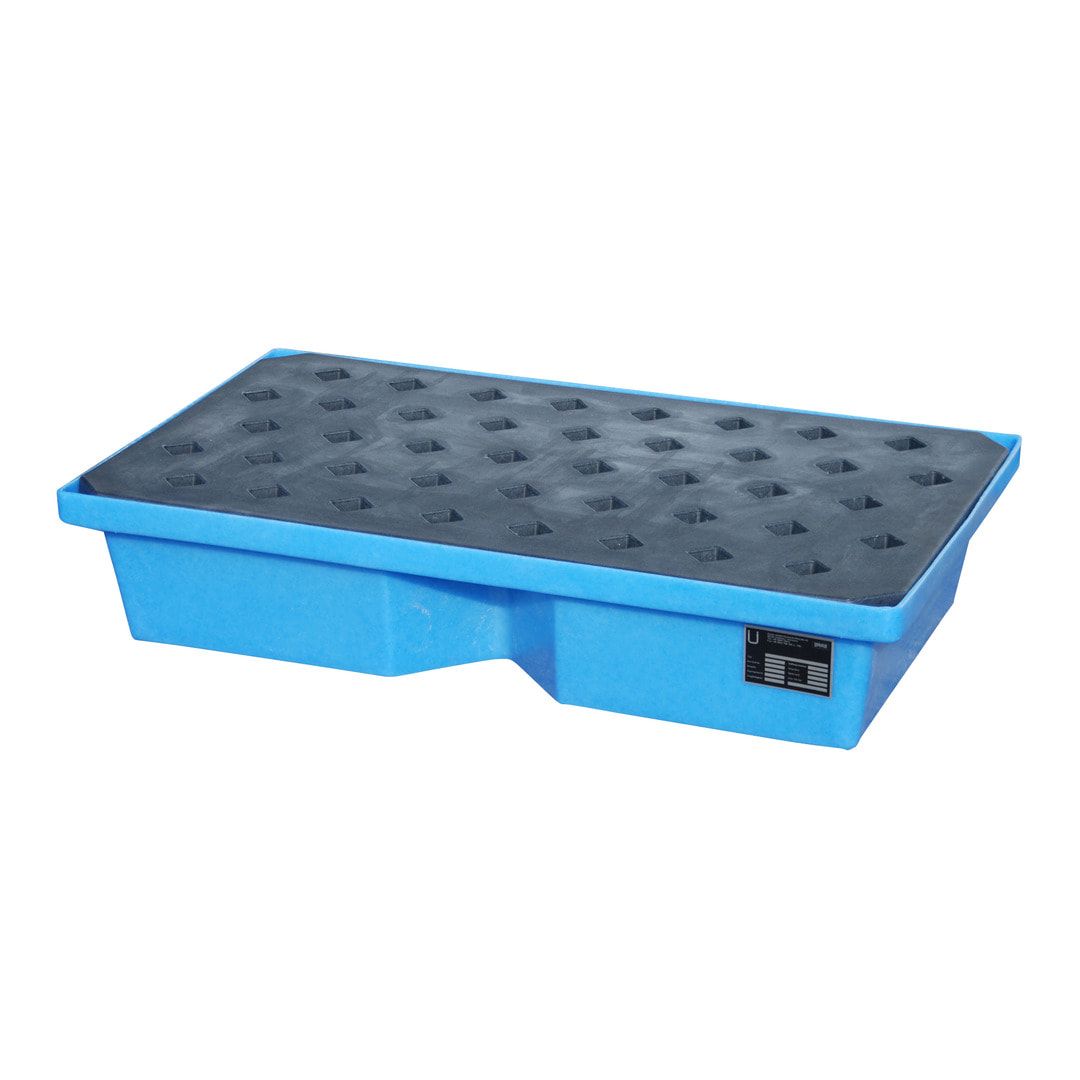 Polyethylen-Kleingebindewanne (PE) für Paletten - 1.000 x 600 mm - 60 l Volumen