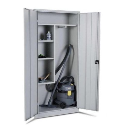 Putzmittelschrank - Mehrzweckschrank - 1.800 x 600 x 500 mm (HxBxT) - lichtgrau