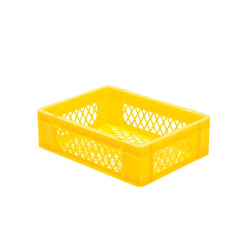 Eurobox - Eurokasten - Volumen 10 l - Boden und Wände durchbrochen - 120 x 300 x 400 mm (HxBxT) - VE 4 Stk. - blau