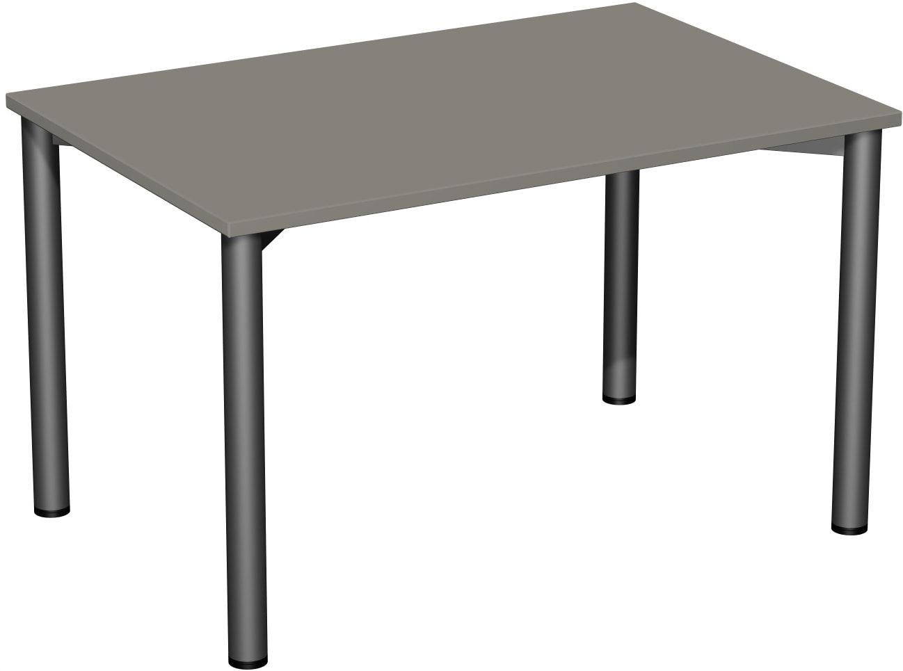 Schreibtisch - 4-Fuß Flex - Bürotisch - 720 x 1.200 x 600 mm (HxBxT) - Gestell anthrazit - Ahorn