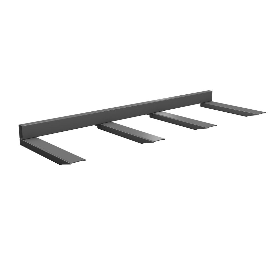 Langguttraverse - Traglast 1.500 kg - Nutztiefe 1.200 mm - 280 x 2.000 x 1.390 mm (HxBxT) - feuerrot