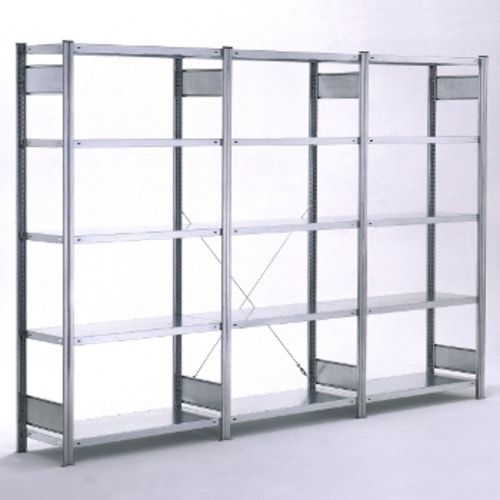 Fachbodenregal mit Tiefenriegel - 350 kg - 2.500 x 875 x 526 mm (HxBxT) - Anbauregal - 6 Böden - enzianblau - Lagerregal - Steckregal BERT