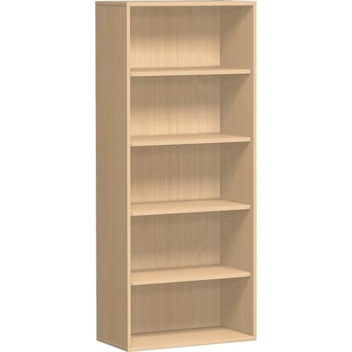 Büroregal, 5 Ordnerhöhen, modular, Metallsockel/Standfüße, Dreischicht-Feinspan, Einlegeboden, 1.920 x 1.000 x 425 mm (HxBxT), Dekor Ahorn