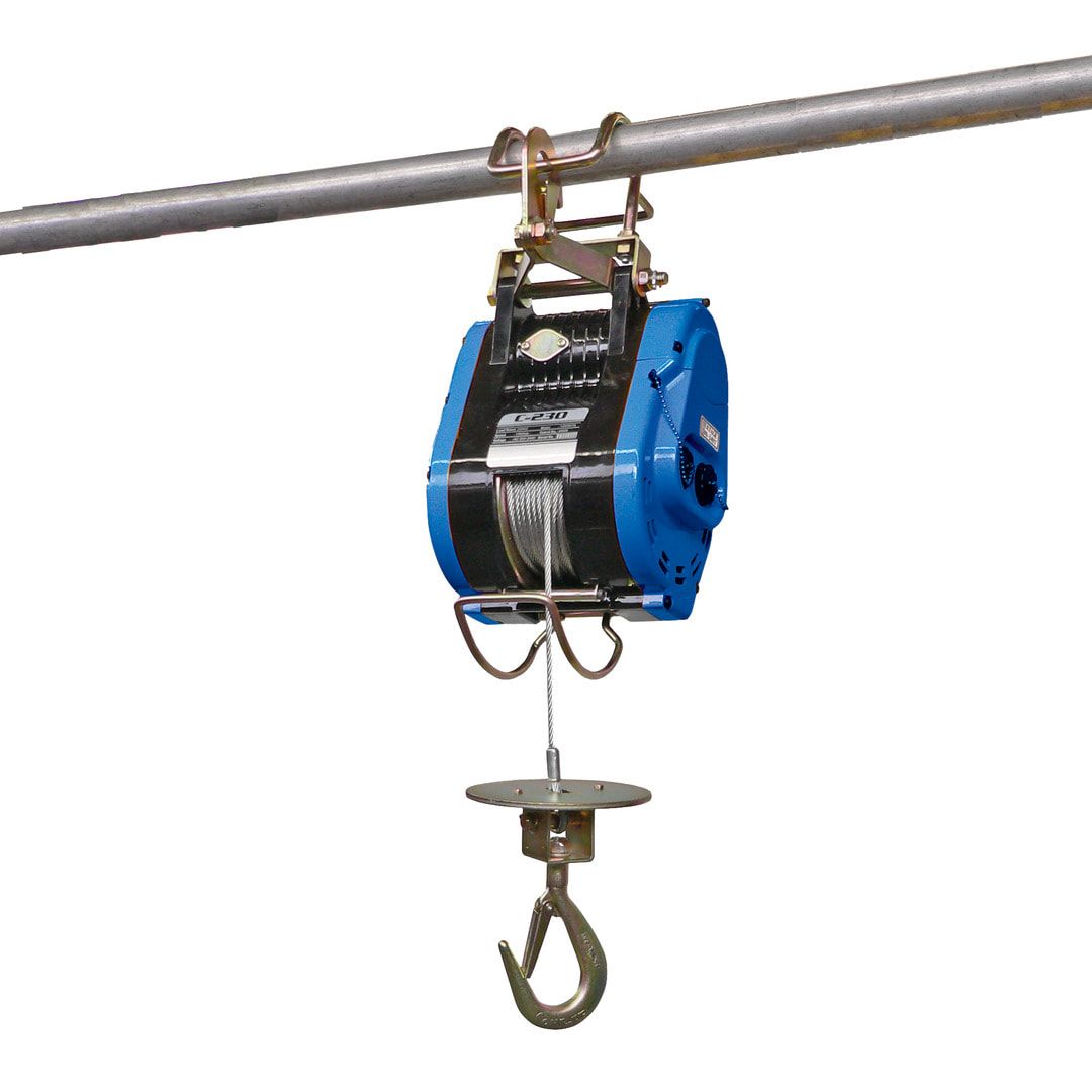 Elektrobauseilzug - Tragkraft 160 kg - Hub 30 m - Seilgeschwindigkeiten 15 / 22 m/min