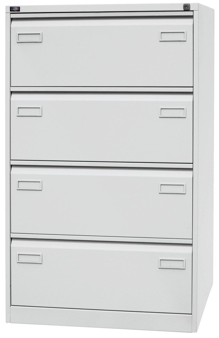 Bisley Light Hängeregistraturschrank - 2 Schubladen - doppelbahnig - Farbe blau