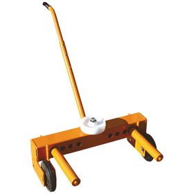 Rad-Montagehilfe, Radheber für LKW Reifen, Gummirollen, pulverbeschichtet, verstellbar, 315 x 460 x 295 mm (HxBxT), Farbe wählbar