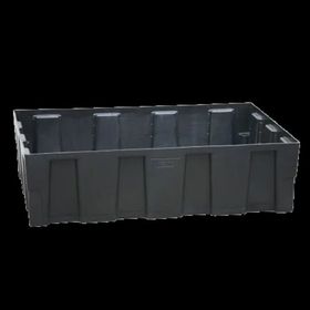 PE-Auffangwanne - 600 kg - 1.205 x 805 mm (BxT) - schwarz - Gitterrost wählbar