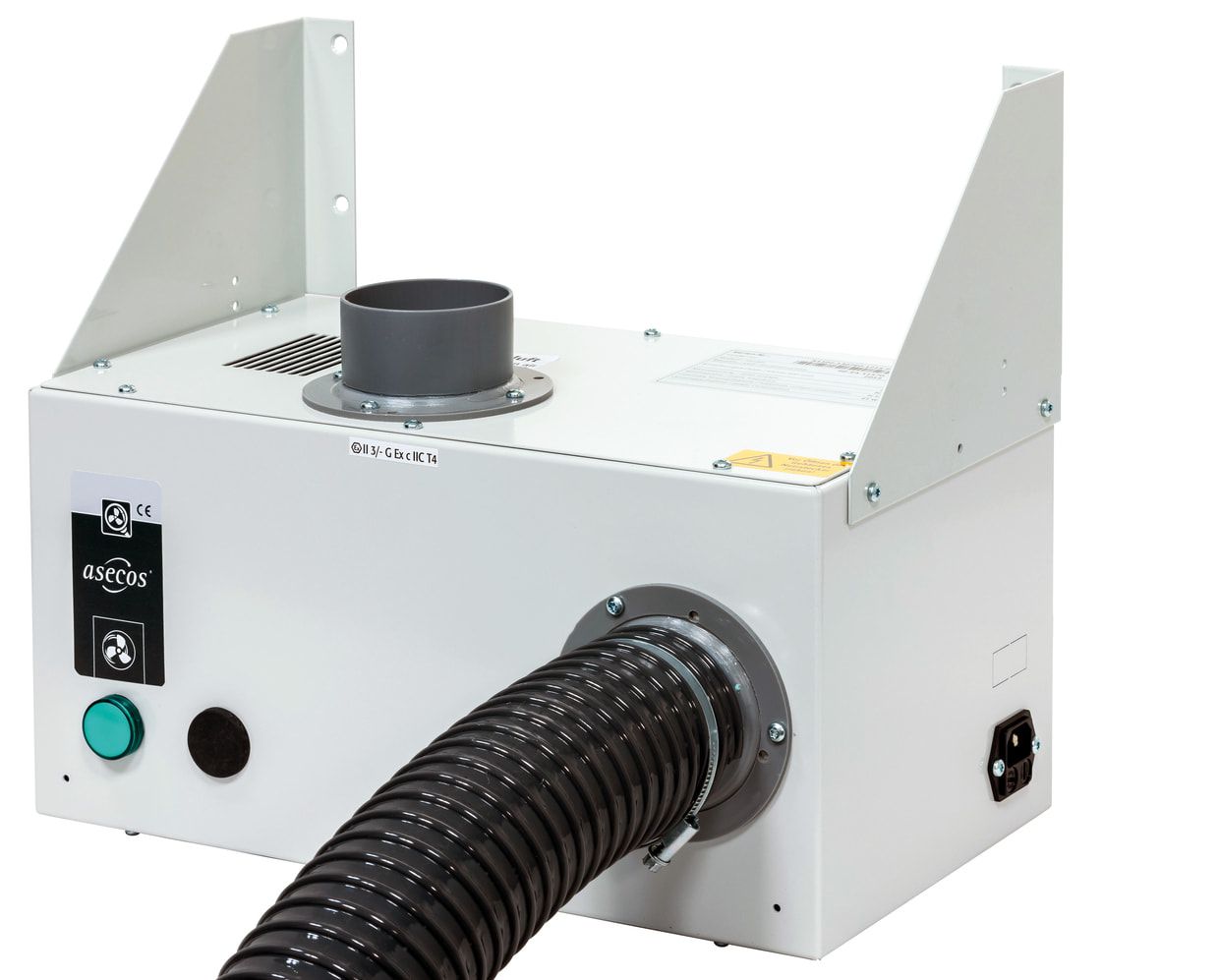 Entlüftungsaufsatz für Asecos Sicherheitsschränke, 230 V, 45 W, 35 dB, geräuscharm, 200 x 400 x 200 mm (HxBxT)