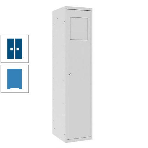 Wäschesammelschrank, Wäscheschrank, Einwurfklappe, Beutelhalter, 1.800 x 400 x 500 mm (HxBxT), Korpus anthrazitgrau, Front anthrazitgrau