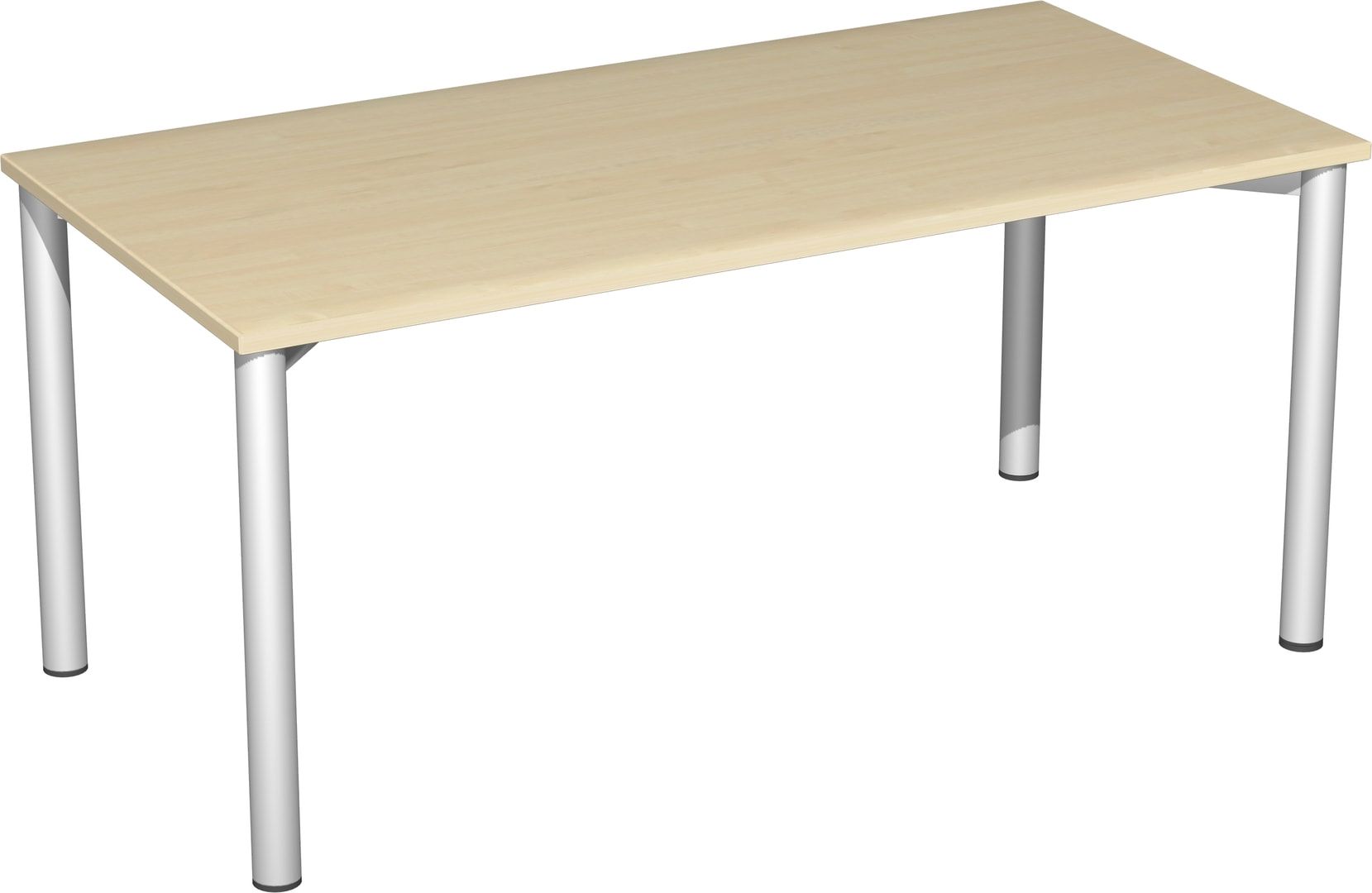 Schreibtisch - 4-Fuß Flex - Bürotisch - 720 x 1.200 x 600 mm (HxBxT) - Gestell anthrazit - Ahorn