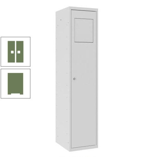 Wäschesammelschrank, Wäscheschrank, Einwurfklappe, Beutelhalter, 1.800 x 400 x 500 mm (HxBxT), Korpus anthrazitgrau, Front anthrazitgrau