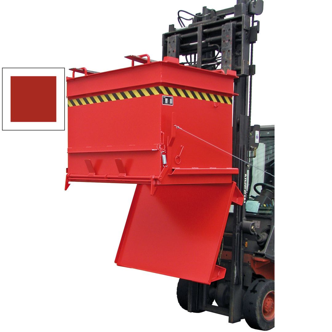 Baustoffcontainer - 1.000 l Volumen - 2.000 kg Traglast - feuerrot