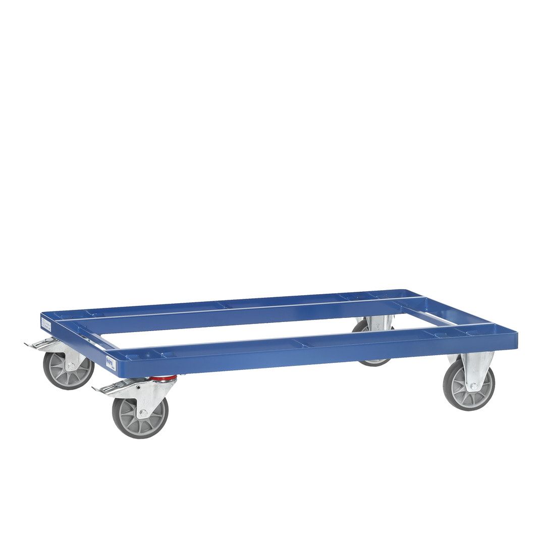 Fetra - Leichtes Palettenfahrgestell - Tragkraft 500 kg - 238 x 830 x 1.240 mm (HxBxT) - TPE Rollen