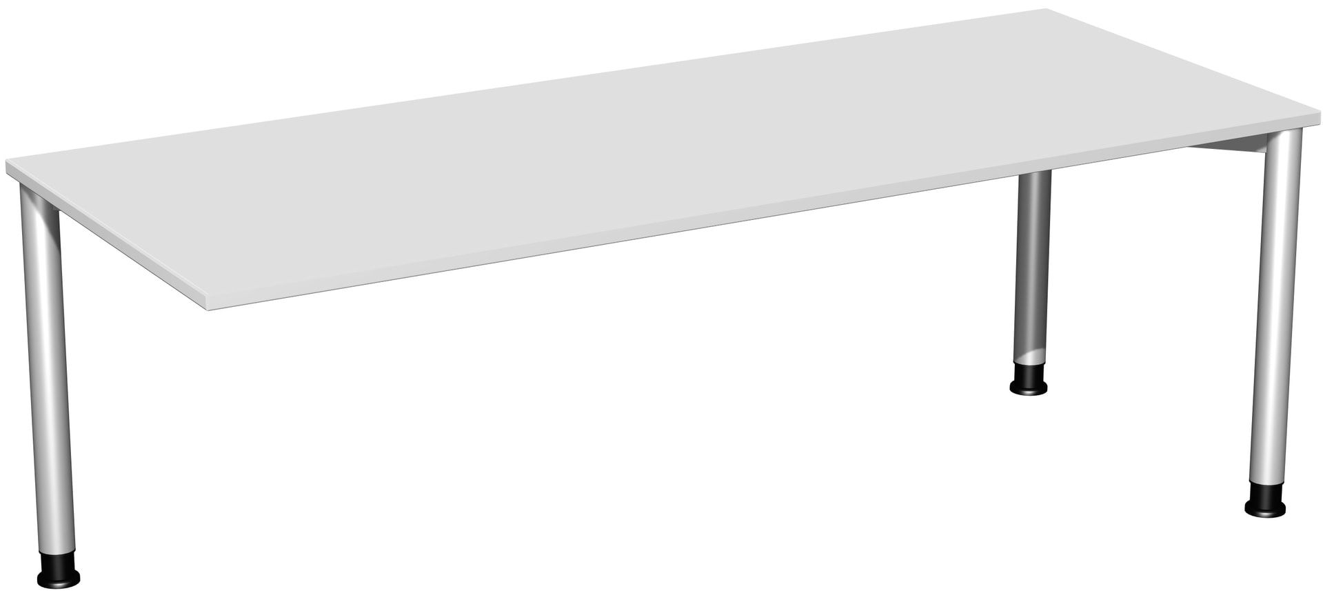 Schreibtisch - 4-Fuß Flex - Bürotisch - Höhe 680-800 mm - 1.000 x 800 mm (BxT) - Gestell anthrazit - Ahorn