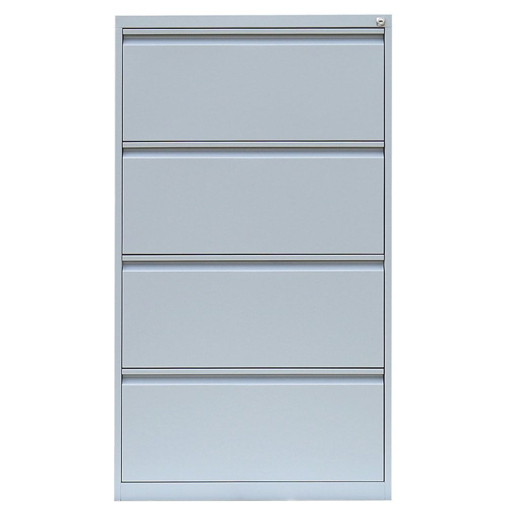 Hängeregistraturschrank, Hängeregisterschrank, 4 Schubladen, 2-bahnig, DIN A4, 1.320 x 760 x 620 mm (HxBxT), Korpus- und Schubladenfarbe wählbar