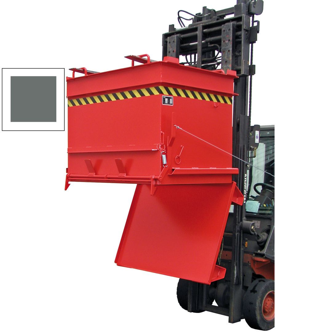 Baustoffcontainer - 1.000 l Volumen - 2.000 kg Traglast - feuerrot