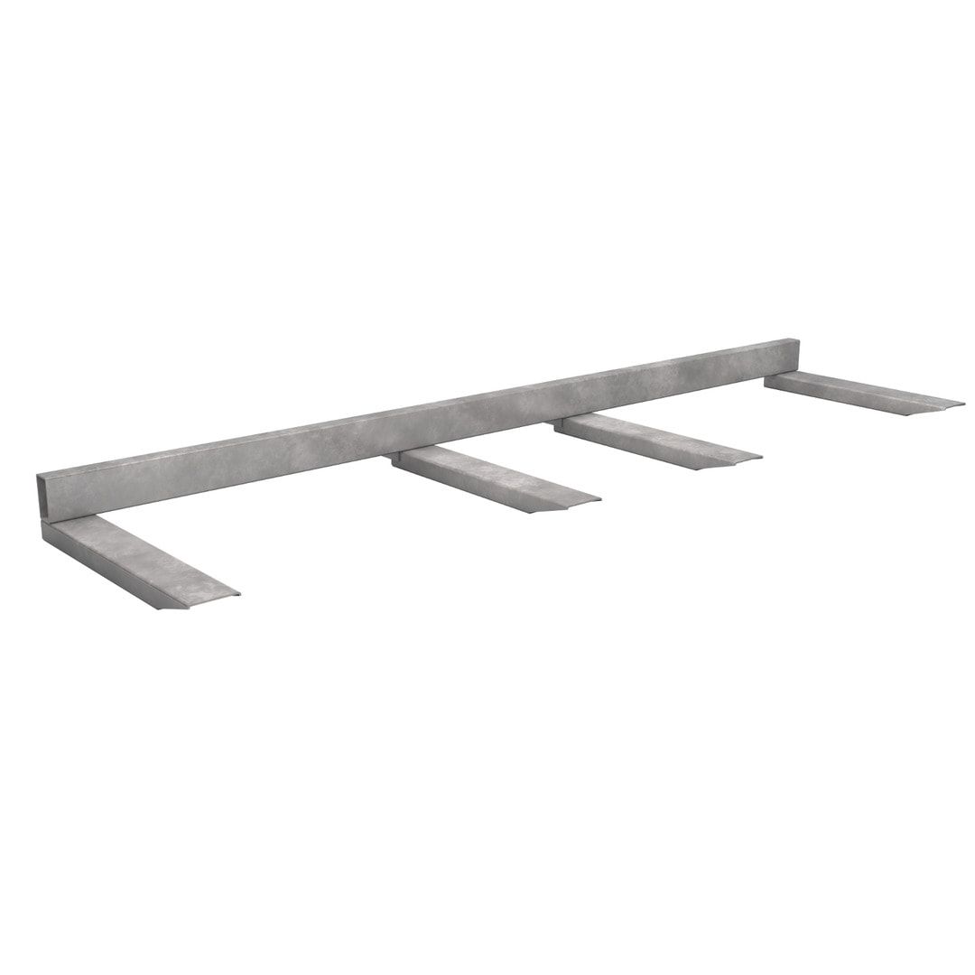 Langguttraverse - Traglast 1.500 kg - Nutztiefe 1.200 mm - 280 x 2.000 x 1.390 mm (HxBxT) - feuerrot
