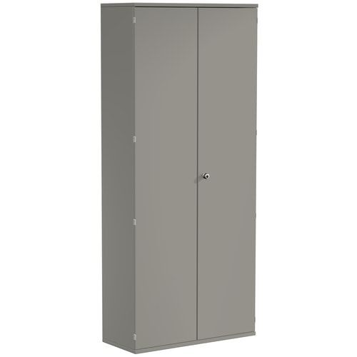 Flügeltürenschrank, Holztüren, 6 Ordnerhöhen, 5 Dekor-Einlegeböden, 2.304 x 1.000 x 425 mm (HxBxT), Frontfarbe Ahorn, Korpusfarbe Ahorn