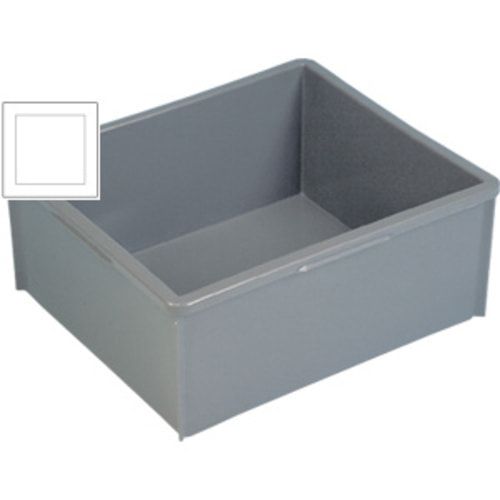 Eckiger Behälter,PE,BxLxH 525x455x220 mm - 40 l,2 Stk. - grau