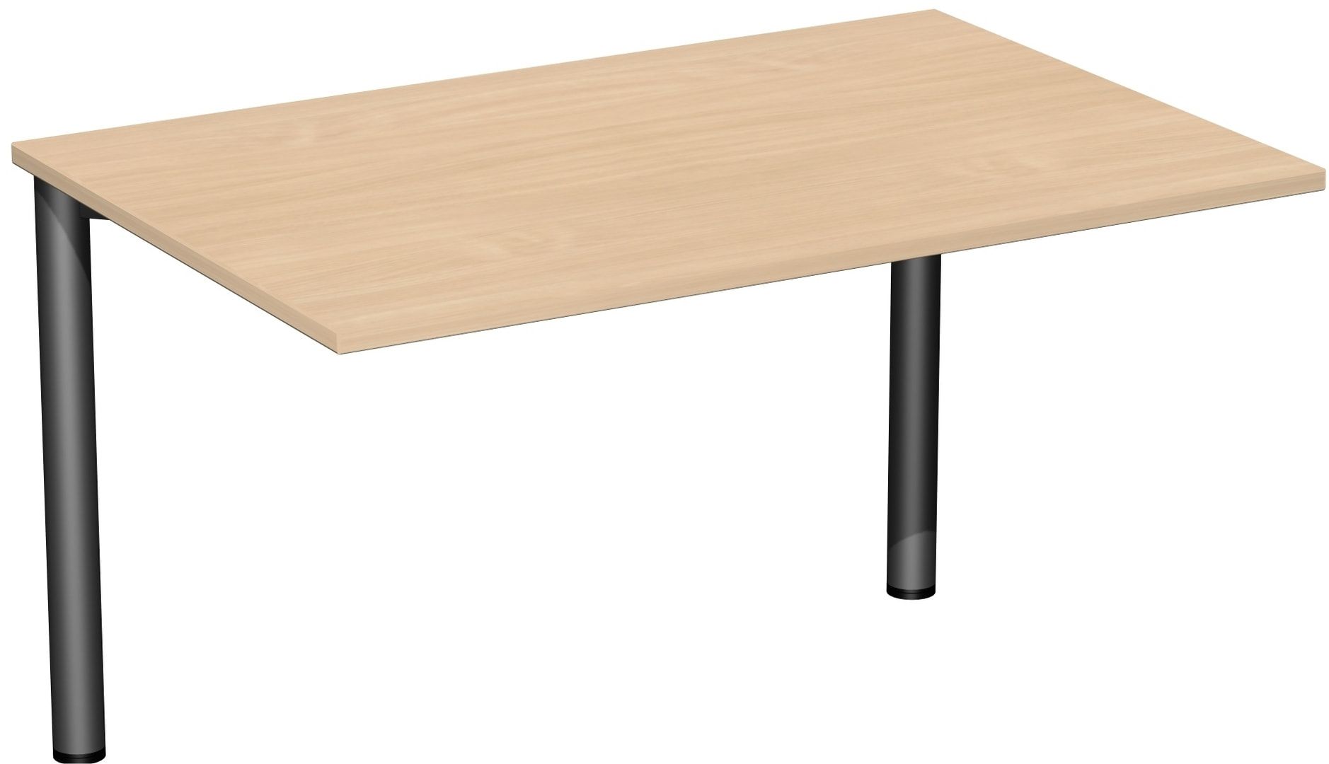 Schreibtisch - 4-Fuß Flex - Bürotisch - 720 x 1.200 x 600 mm (HxBxT) - Gestell anthrazit - Ahorn