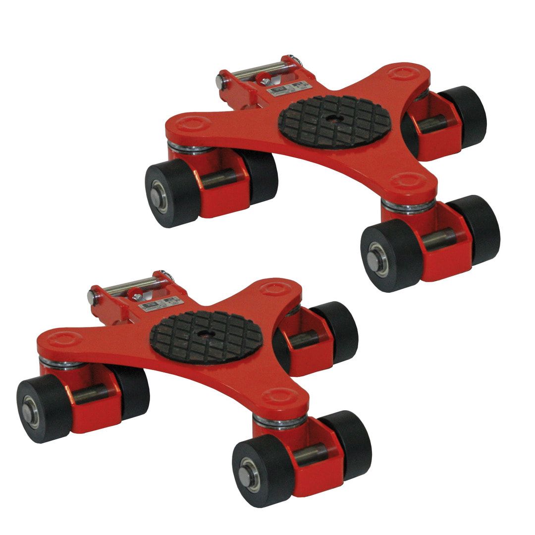 1 Kreiselfahrwerk - Transportfahrwerk - Traglast 1.500 kg - Unterfahrhöhe 110 mm - 490 x 530 mm (BxT)