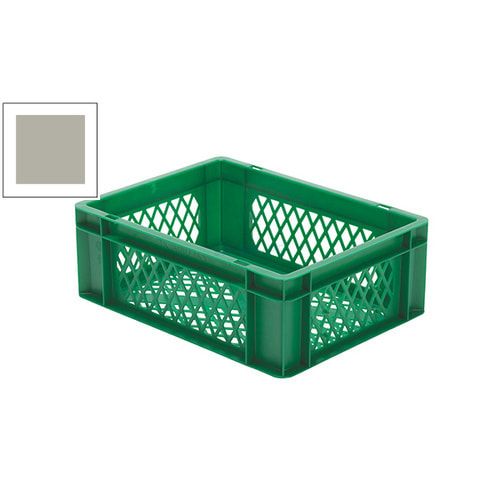 Eurobox - Eurokasten - Volumen 13 l - Boden und Wände durchbrochen - 145 x 300 x 400 mm (HxBxT) - VE 4 Stk. - blau