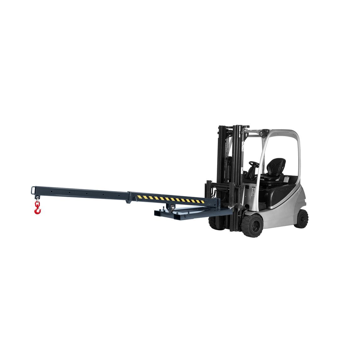 Kranarm, seitenverstellbar - Traglast 1.000 kg - Länge 2.260 - 3.760 mm - anthrazitgrau