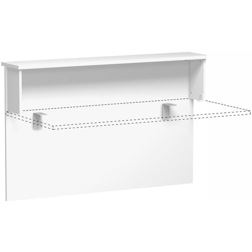 Anbau Thekenelement, Anbaumodul, 25 mm Dreischicht-Feinspan, 1.025 x 1.000 x 300 mm (HxBxT), Dekor Ahorn