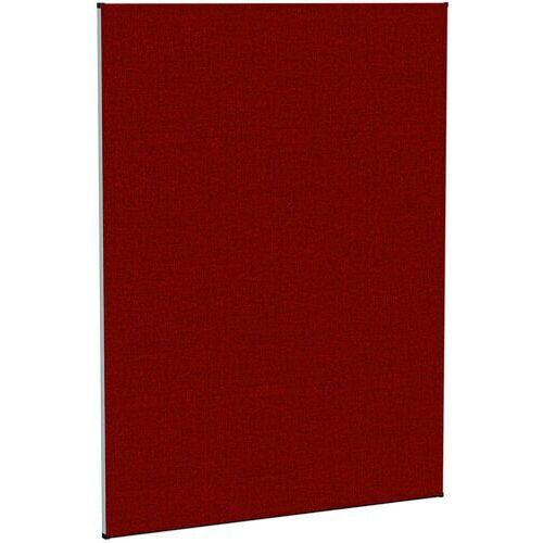 Stellwand, Trennwand, Raumteiler, Sichtschutz, schallabsorbierend, Stoffbespannung, pinnbar, Alurahmen, 1.600 x 1.200 x 27 mm (HxBxT), Calypso rot