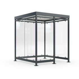 Raucherunterstand, Bushaltestelle, 7 Wände, 6-7 Personen, 2.510 x 2.165 x 2.165 mm (HxBxT)