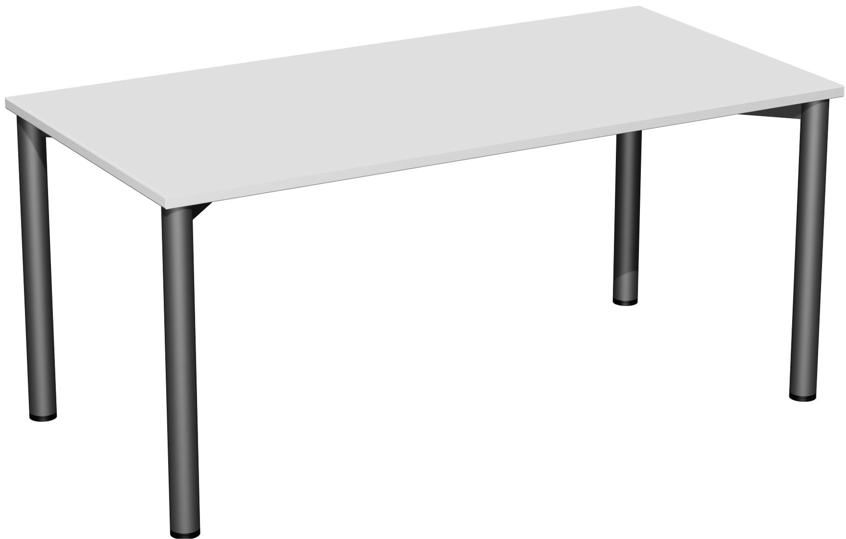 Schreibtisch - 4-Fuß Flex - Bürotisch - 720 x 1.200 x 600 mm (HxBxT) - Gestell anthrazit - Ahorn
