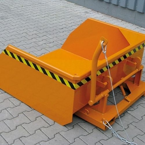 Eichinger Stapler-Schaufel mit Durchschub, Seilzug, Volumen 1.000 l, Traglast 3.000 kg, Maße 650 x 1.300 x 1.300 mm, Farbe anthrazitgrau (RAL 7016)