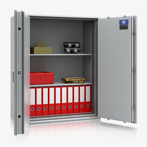 Dokumentensafe, Aktentresor, Geldschrank, Möbeltresor, VdS B S2, 60 Min feuerfest, Tür 2-flügelig, 1.045 x 1.128 x 506 mm (HxBxT), Farbe lichtgrau